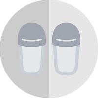 Slippers Flat Scale Icon Design vector
