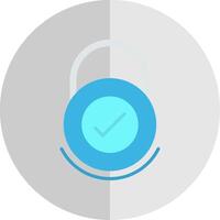 Security Check Flat Scale Icon Design vector