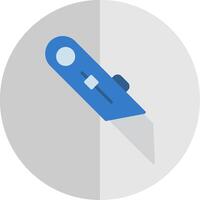 utilidad cuchillo plano escala icono diseño vector