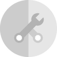 Spanner Flat Scale Icon Design vector