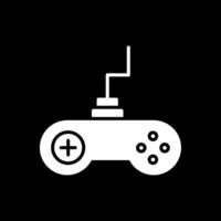 Gaming Glyph Inverted Icon Design vector