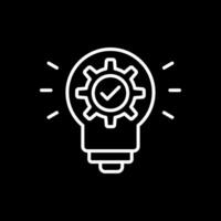 Idea Line Inverted Icon Design vector