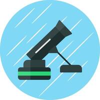 Mortar Flat Circle Icon Design vector