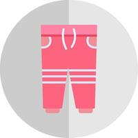 Trousers Flat Scale Icon Design vector