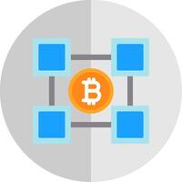 Blockchain Blockchain Flat Scale Icon Design vector