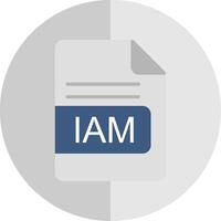IAM File Format Flat Scale Icon Design vector