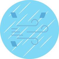 Windy Flat Circle Icon Design vector