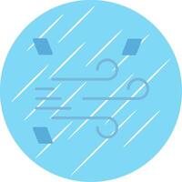 Windy Flat Circle Icon Design vector