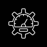 Performance Line Inverted Icon Design vector