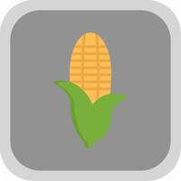 Corn Flat round corner Icon Design vector