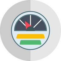 Gauge Flat Scale Icon Design vector