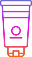 Hand Cream Line Gradient Icon Design vector