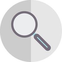 Magnifying Glass Flat Scale Icon Design vector