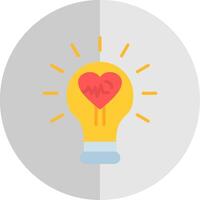 Idea Flat Scale Icon Design vector