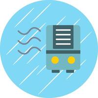 Air Purifier Flat Circle Icon Design vector