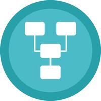 Organize Line Shadow Circle Icon Design vector