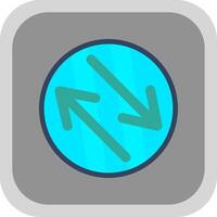 Swap Flat round corner Icon Design vector