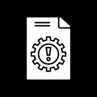 Crisis Management Glyph Inverted Icon Design vector