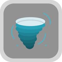 Hurricane Flat round corner Icon Design vector