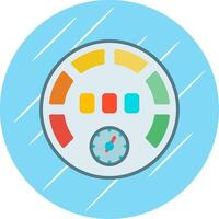 Gauge Flat Circle Icon Design vector