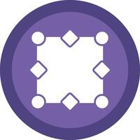 Nodes Glyph Due Circle Icon Design vector