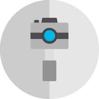 Underwater Camera Flat Scale Icon Design vector