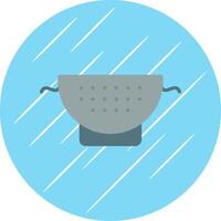 Strainer Flat Circle Icon Design vector