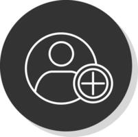Add Glyph Due Circle Icon Design vector