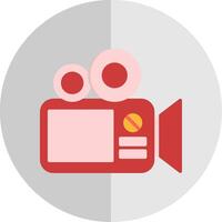 Camera Flat Scale Icon Design vector