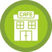 Cafe Glyph Due Circle Icon Design vector