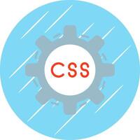 Css Coding Flat Circle Icon Design vector