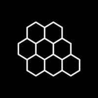 Bee Hive Line Inverted Icon Design vector