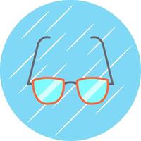 Glasses Flat Circle Icon Design vector
