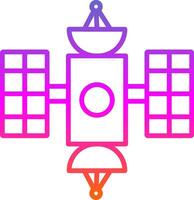 Hubble Space Telescope Line Gradient Icon Design vector