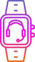 Music Line Gradient Icon Design vector