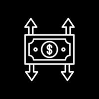 Profit And Loss Line Inverted Icon Design vector