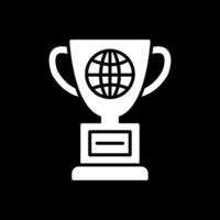 World Glyph Inverted Icon Design vector