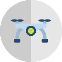 Camera Drone Flat Scale Icon Design vector