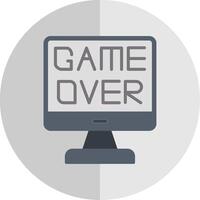 Game Over Flat Scale Icon Design vector