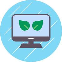 Eco Flat Circle Icon Design vector