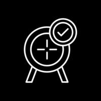 Target Line Inverted Icon Design vector