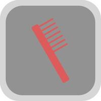 Comb Flat round corner Icon Design vector