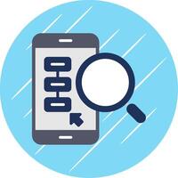 Mobile Phones Flat Circle Icon Design vector