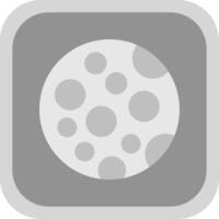 Moon Flat round corner Icon Design vector