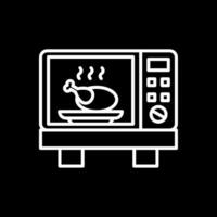 Roast Line Inverted Icon Design vector