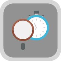 Time Tracking Flat round corner Icon Design vector