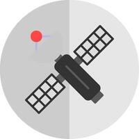 Satelite Flat Scale Icon Design vector