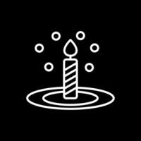 Bunsen Burner Line Inverted Icon Design vector