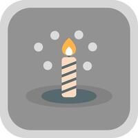 Bunsen Burner Flat round corner Icon Design vector
