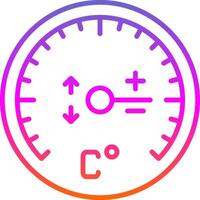 Gauge Line Gradient Icon Design vector